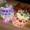 Đèn LED Băng Đô Phát Sáng Hoa Quấn Tóc Cho Bé Gái - Đẹp Lung Linh, An Toàn