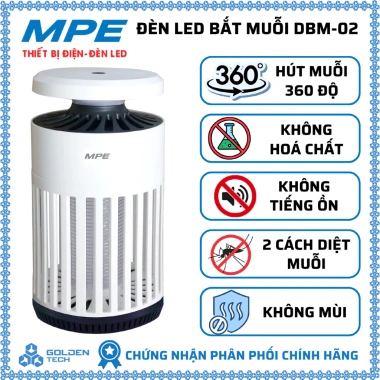 Đèn LED bắt muỗi thông minh DBM-01 3W cảm biến ánh sáng - DBM-02 2 cách diệt muỗi an toàn, giá ưu đãi 539.075₫