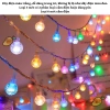 Đèn LED Bi Bọt Lấp Lánh Màu Vàng Ấm + Mix Nhiều Màu, dây điện trong - Trang trí Cây Đào Mai Tết, phòng ngủ, Giá 42.900 3