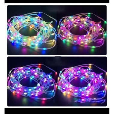 Đèn LED Cảm Ứng Nháy 10M/20M USB 5V RGB Đèn Nhạc, Điều Khiển Từ Xa - Giá 80k 3