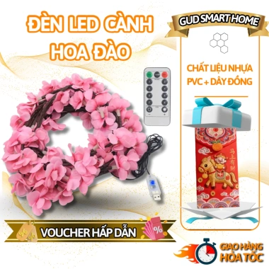 Đèn LED Cành Hoa Đào 2.026 - Đèn Hoa Giả Phát Sáng, Decor Nhà Cửa, Giá ưu đãi 115.000₫