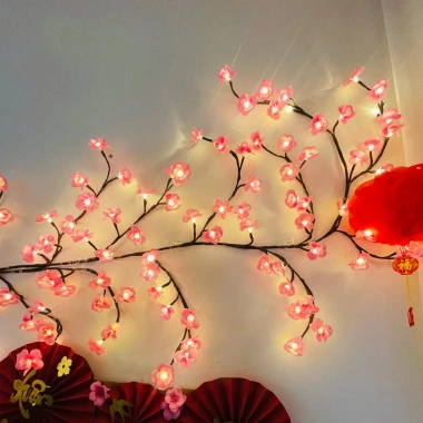 Đèn LED Cành Hoa Đào 2.026 - Đèn Hoa Giả Phát Sáng, Decor Nhà Cửa, Giá ưu đãi 115.000₫
