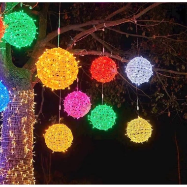 Đèn LED Cầu Tròn F5 12V 20-30cm - Trang Trí Đa Màu, Giá 75.000 VNĐ