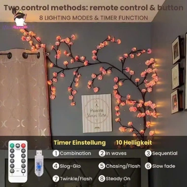 Đèn LED Cây Hoa Anh Đào 3D Điều Khiển Từ Xa - Trang Trí Tết Giá 120k 4