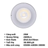 Đèn LED chiếu điểm gắn nổi dạng lon MPE SDL 12-25W 6.500K/3.000K – Ánh sáng trắng/vàng, giá ưu đãi 406k 6