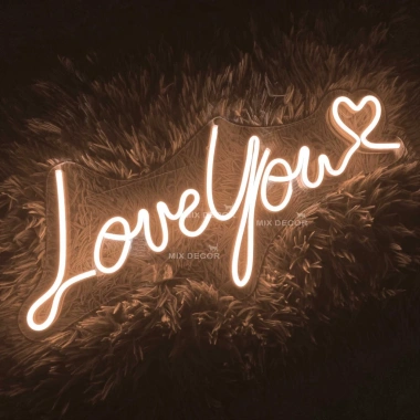 Đèn LED chữ LoveYou Đèn ngủ bàn phòng ngủ decor lãng mạn Quà tặng cực chất Mixj 8