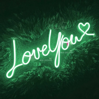 Đèn LED chữ LoveYou Đèn ngủ bàn phòng ngủ decor lãng mạn Quà tặng cực chất Mixj 9