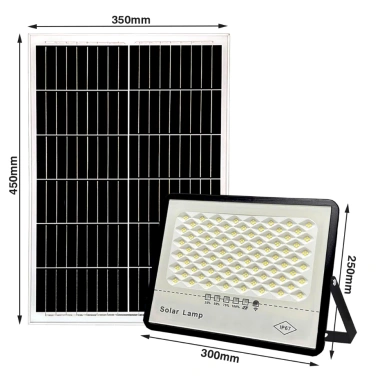 Đèn LED chùm chống chói năng lượng mặt trời 300W vỏ nhôm, kèm remote, bảo hành 12 tháng - 739.000đ