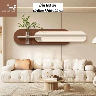 Đèn LED có điều khiển treo tường - Tranh cắm hoa sofa, phòng khách, quà tặng đẹp
