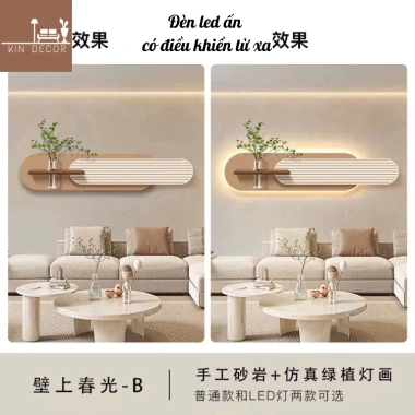 Đèn LED có điều khiển treo tường - Tranh cắm hoa sofa, phòng khách, quà tặng đẹp 5 Đèn LED có điều khiển treo tường - Tranh cắm hoa sofa, phòng khách, quà tặng đẹp 5