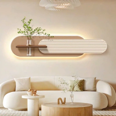 Đèn LED có điều khiển treo tường - Tranh cắm hoa sofa, phòng khách, quà tặng đẹp
