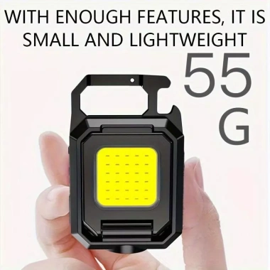 Đèn LED COB Siêu Sáng USB Sạc Pin Lâu Đèn Pin Mini Cắm Trại Câu Cá Khẩn Cấp 2