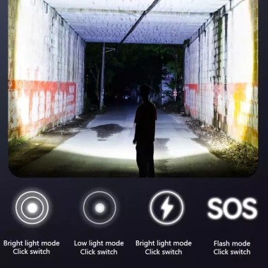 Đèn LED COB Siêu Sáng USB Sạc Pin Lâu Đèn Pin Mini Cắm Trại Câu Cá Khẩn Cấp 5