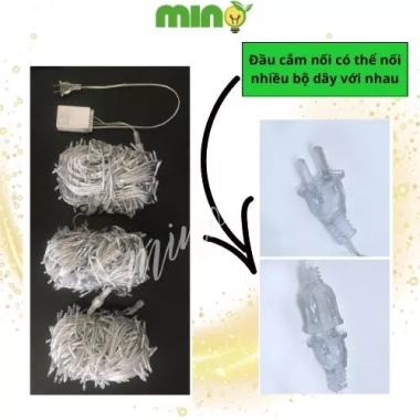 Đèn LED dây cắm điện 8 chế độ chớp, decor Mini 100 LED - Giá 58.000₫