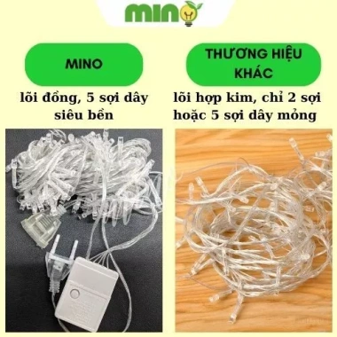 Đèn LED dây cắm điện 8 chế độ chớp, decor Mini 100 LED - Giá 58.000₫