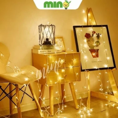 Đèn LED dây cắm điện 8 chế độ chớp, decor Mini 100 LED - Giá 58.000₫