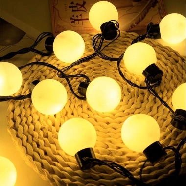 Đèn LED Dây Đen Cherry Ball 4m 20 Bóng - Trang Trí Ngoài Trời, Quán Cafe, Tiệc Sinh Nhật Giá Sỉ 99.000₫