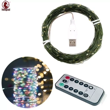 Đèn LED dây Giáng sinh 5-20m Dây đồng xanh, Đèn cổ tích điều khiển từ xa USB - Giá ưu đãi 8