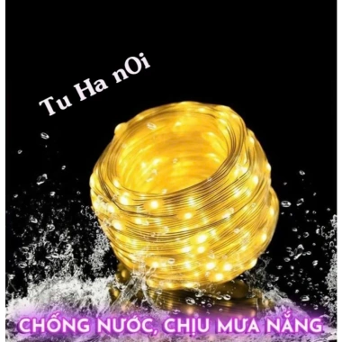 Đèn LED Dây Hạt Gạo 100m – 8 Chế Độ Nháy, Chống Nước Ngoài Trời, Trang Trí Sân, Miễn Phí Ship 2