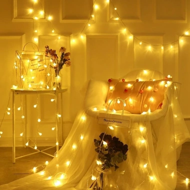 Đèn LED dây trang trí 6-10m cherry, ngôi sao, bông tuyết - Giá ưu đãi 35.000 VNĐ 6