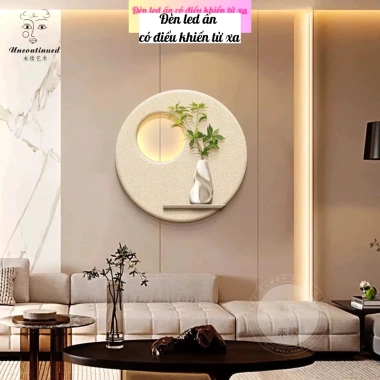 Đèn LED Điều Khiển Tranh Cắm Hoa Treo Tường - Phòng Khách, Phòng Ngủ, Quà Tặng Đẹp, Giá 389k