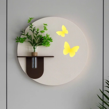 Đèn LED Điều Khiển Tranh Cắm Hoa Treo Tường - Phòng Khách, Phòng Ngủ, Quà Tặng Đẹp, Giá 389k