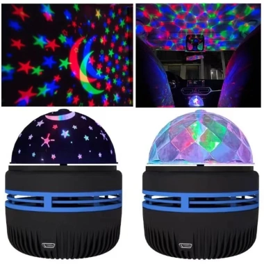 Đèn LED Disco DJ Giáng Sinh USB, máy chiếu laser nhấp nháy cho tiệc ô tô nhà - Giảm 21% 4