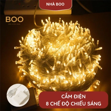 Đèn LED đom đóm 8 chế độ cắm điện – Trang trí nhà cửa sáng lung linh, tiết kiệm