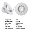 Đèn Led Downlight Âm Trần MPE Điều Chỉnh Góc Chiếu 3-9W 6.500K/3.000K Giá Ưu Đãi 68k 9
