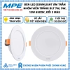 Đèn LED Downlight âm trần nhôm viền trắng vàng bạc 7-12W 6.500K đổi 3 màu - Giá 87.828₫ 5