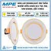 Đèn LED Downlight âm trần nhôm viền trắng vàng bạc 7-12W 6.500K đổi 3 màu - Giá 87.828₫ 6