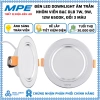 Đèn LED Downlight âm trần nhôm viền trắng vàng bạc 7-12W 6.500K đổi 3 màu - Giá 87.828₫ 7