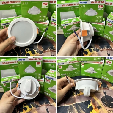Đèn Led Downlight âm trần nhựa DLE MPE 6-18W, đổi 3 màu 3.000-6.500K - Giá ưu đãi 61.857₫