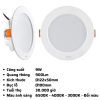 Đèn Led Downlight âm trần nhựa DLE MPE 6-18W, đổi 3 màu 3.000-6.500K - Giá ưu đãi 61.857₫ 10