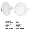 Đèn LED Downlight âm trần RPL MPE viền bạc 7W-12W 6.500K đổi 3 màu - Giá chỉ 87.915₫ 8