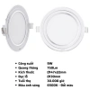 Đèn LED Downlight âm trần RPL MPE viền bạc 7W-12W 6.500K đổi 3 màu - Giá chỉ 87.915₫ 10