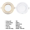 Đèn LED Downlight âm trần RPL MPE Viền Vàng/Bạc 7-12W 6.500K 3 màu giá 87.915 VND 10