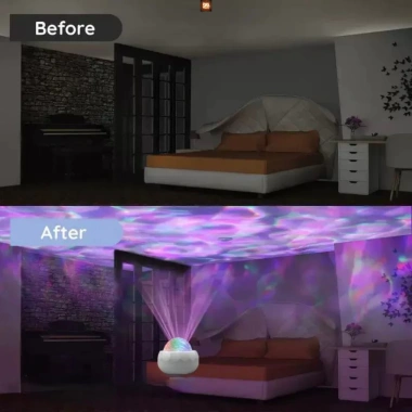 Đèn LED GALAXY Gợn Sóng USB Bản Đủ Màu - Chiếu Bầu Trời, Gợn Sóng Nước, Điều Khiển Từ Xa, Trang Trí Phòng Ngủ - 55k 9