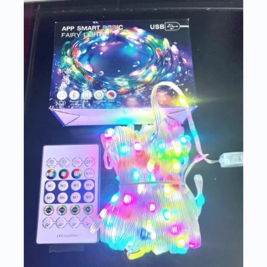 Đèn LED Giọt Lệ 20m 16 Triệu Màu Nháy Theo Nhạc, Điều Khiển Từ Xa, Chống Nước - Trang Trí Tết Lễ Hội 85k 3