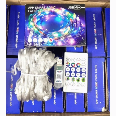 Đèn LED Giọt Lệ 20m 16 Triệu Màu Nháy Theo Nhạc, Điều Khiển Từ Xa, Chống Nước - Trang Trí Tết Lễ Hội 85k 7