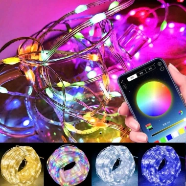Đèn LED Giọt Lệ 20M Bọc Silicon IP67 - Chống Nước, Nháy Theo Nhạc, Trang Trí Đào Mai, Cổng Trào, Tết - Noel, Giá 86.000₫