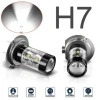 Đèn LED H7 160W công suất cao, đèn pha sương mù DRL 6.000K ánh sáng trắng giảm 21%