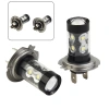 Đèn LED H7 160W công suất cao, đèn pha sương mù DRL 6.000K ánh sáng trắng giảm 21% 4