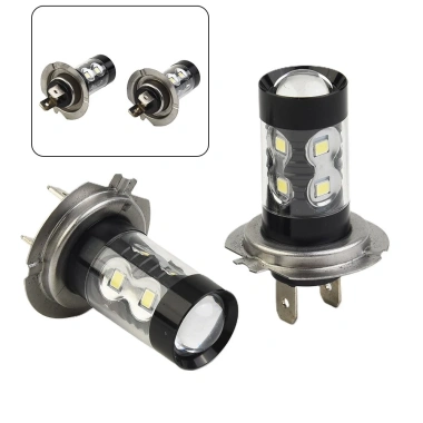 Đèn LED H7 160W công suất cao, đèn pha sương mù DRL 6.000K ánh sáng trắng giảm 21% 4