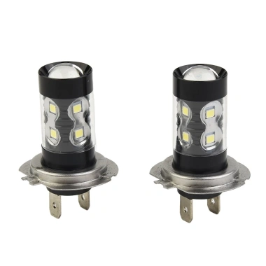 Đèn LED H7 160W công suất cao, đèn pha sương mù DRL 6.000K ánh sáng trắng giảm 21% 6
