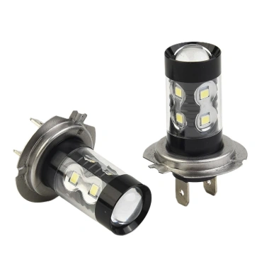 Đèn LED H7 160W công suất cao, đèn pha sương mù DRL 6.000K ánh sáng trắng giảm 21% 7