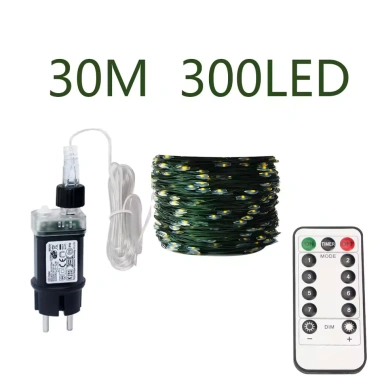 Đèn Led hạt gạo dây đồng xanh lá kèm remote dây led nháy quấn trang trí cây đào, mai, quất cho Tết Noel 128k 10 Đèn Led hạt gạo dây đồng xanh lá kèm remote dây led nháy quấn trang trí cây đào, mai, quất cho Tết Noel 128k 10