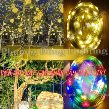 Đèn LED hạt gạo quấn cây 10-90m - Độ sáng cao, linh hoạt, giá chỉ 50.000 VND