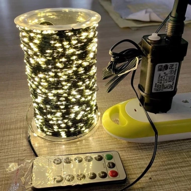 Đèn Led Hạt Gạo Xanh Lá, Dây Đồng & Dây Led Quấn Trang Trí Cây, Kèm Remote - 140.000₫ 4