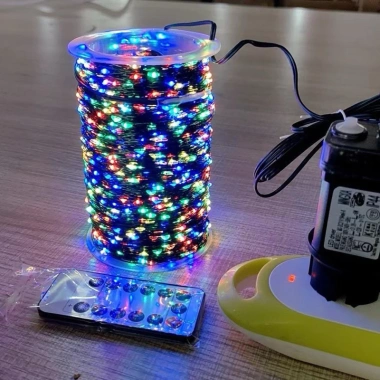 Đèn Led Hạt Gạo Xanh Lá, Dây Đồng & Dây Led Quấn Trang Trí Cây, Kèm Remote - 140.000₫ 5